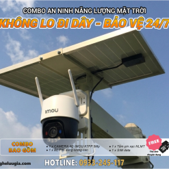 Combo Camera IMOU 4G Solar Siêu Nét 3K & Pin Dự Phòng 3 Ngày